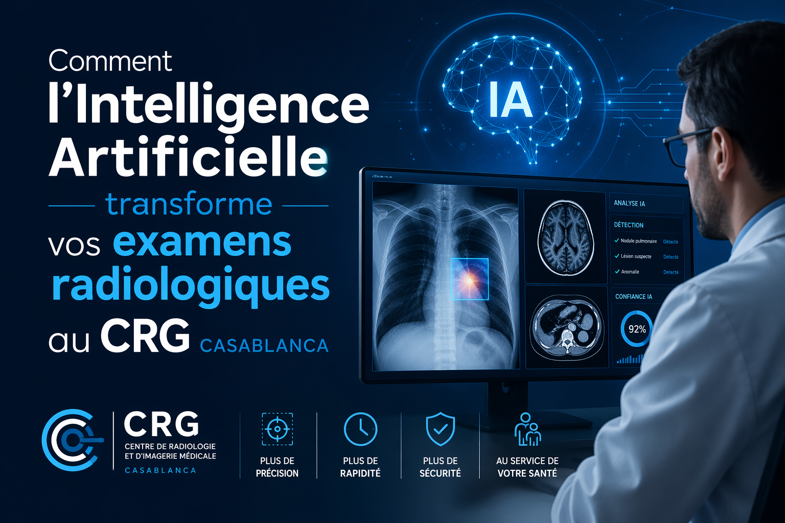 Comment l&rsquo;Intelligence Artificielle transforme vos examens radiologiques au CRG Casablanca